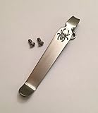 Titanium Deep Carry Pocket Clip for Spyderco Knives