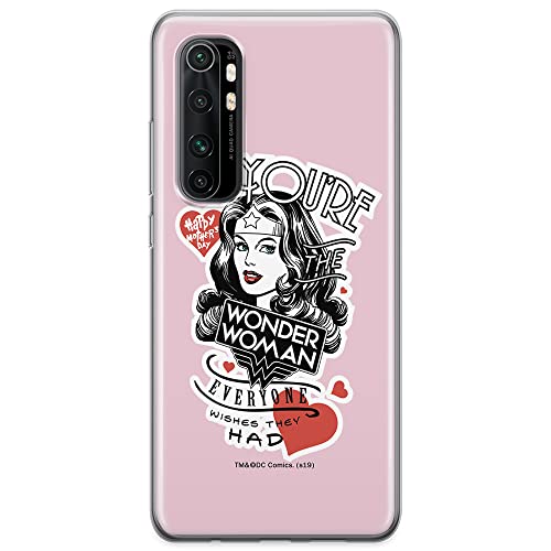 ERT GROUP mobile phone case for Xiaomi MI NOTE 10 Lite original and officially Licensed DC pattern Wonder Woman 014 optimally adapted to the shape of the mobile phone