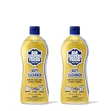 Bar Keepers Friend Soft Cleanser Liquid, 13 oz x 2, Multipurpose Surface Cleaner, Soap Scum & Grease from Stainless Steel & More