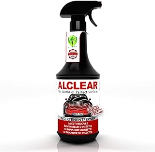 ALCLEAR 721IX Car insect remover EXTRA, rust film remover, pre-cleaner for car paint, chrome and plastic parts, 1.000 ml, black