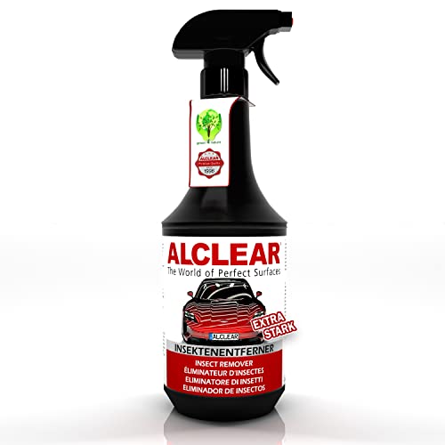 ALCLEAR 721IX Insektenentferner extra für Auto & Motorrad 1000 ml Vorreiniger für Lack Kunststoff und Chrom löst schnell & schonend selbst hartnäckige & angetrocknete Insektenverschmutzungen