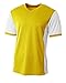 A4 Mens Premier Soccer Jersey, Small, Gold/White