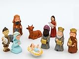 Figura Belen Colección, 25 sorpresas de Roscón de Reyes- Caja Surtida de Reyes Magos y Encantadoras Figuras de Belen
