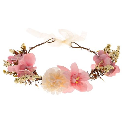 Bandeau de mariée pourpre confortable et ajusté en tissu pour une coiffure de fête intacte