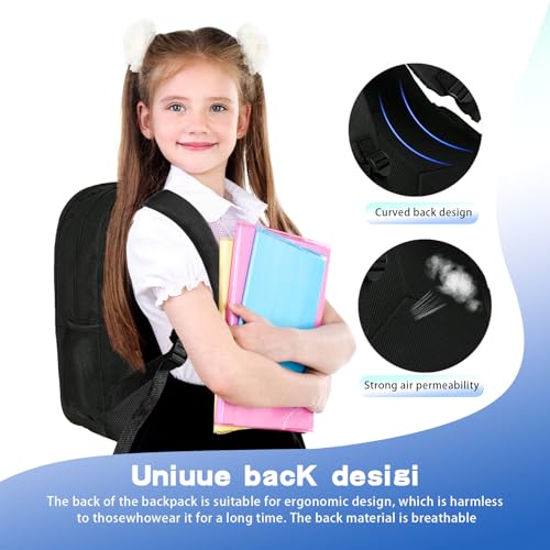 Kids Backpack Pop it Fidget Toys Backpack School Book Bag for 4-12 Year Old Boys and Girls Back to School Dual Compartments with Adjustable Straps Kids Holiday Gift Large 17"3