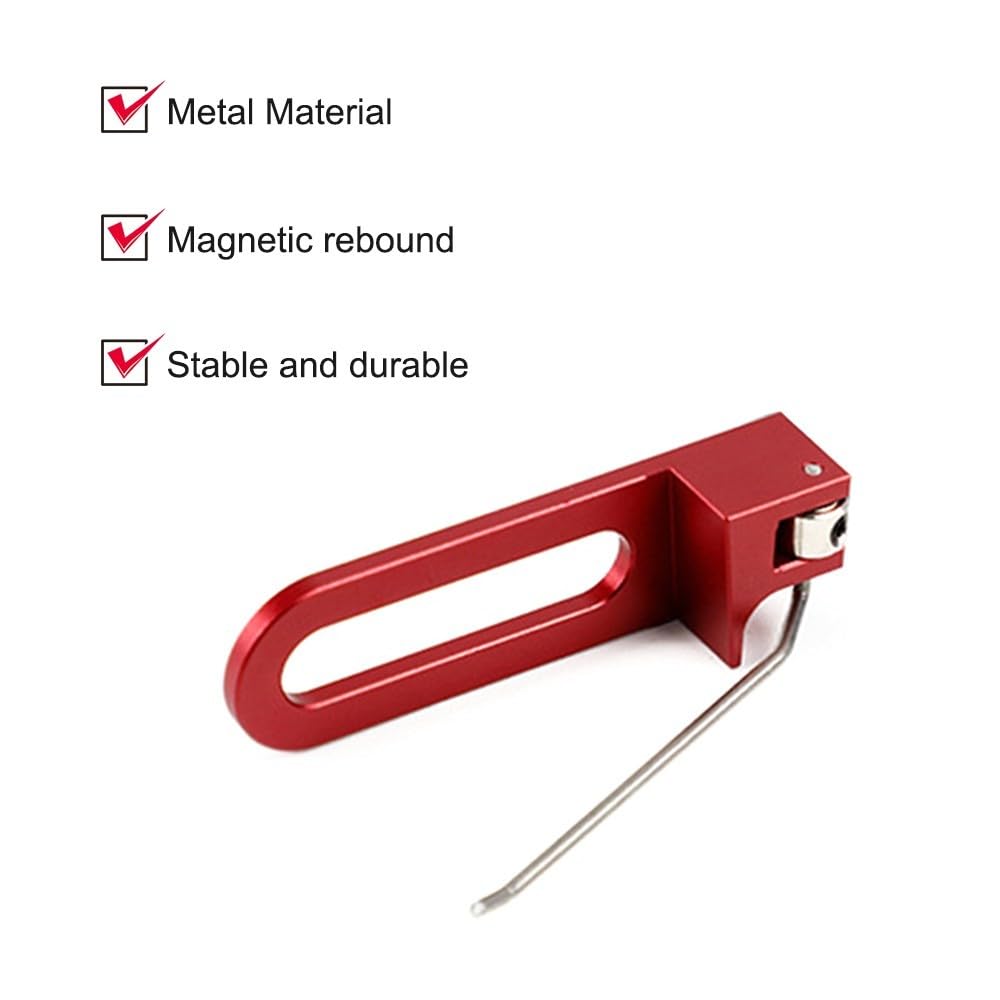 MiOYOOW Tiro con arco Soporte de flecha magnético con flecha trasera ajustable con almohadilla lateral de flecha/tornillo/llave para arco recurvo
