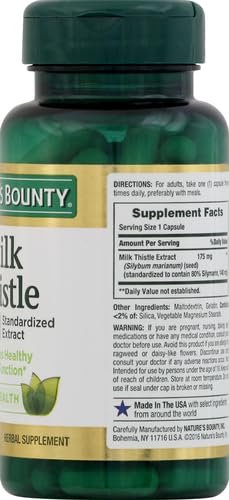 Nature'S Bounty NATURES350876 Milk Thistle, Herbal Health Supplement thumb #7