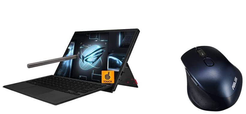 Image of ASUS ROG Flow Z13 (2022), 13.4 inch (34.03 cms) FHD+ 16:10, 120Hz Touch, Intel Core i5 12th Gen, 2-in-1 Gaming Laptop, GZ301ZA-LD049WS MW203 Wireless Silent Mouse (Blue)