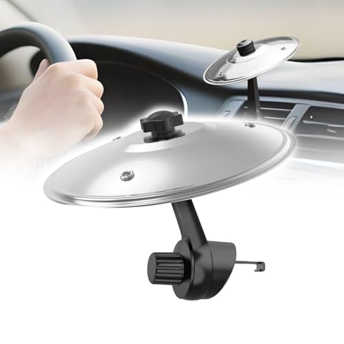 Car Cymbal,Car Crash Cymbal Air Vent,Mini Drum Crash Cymbal For Car Dashboard Decorations,Make Your Driving More Fun, Easy Installation And Rugged, Suitable For All Types Of Vehicles (Silver)