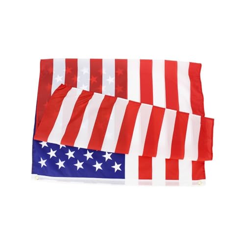 USA Flag 90x150cm Heavy-Duty Polyester American Flag with Brass Grommets, Fade Resistant 4th of July Decoration for Outdoor/Indoor - World Cup, Garden, Party, Bar (1 Piece) - Image 5