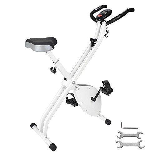 ReaseJoy Foldable Magnetic Exercise Bike Folding X...