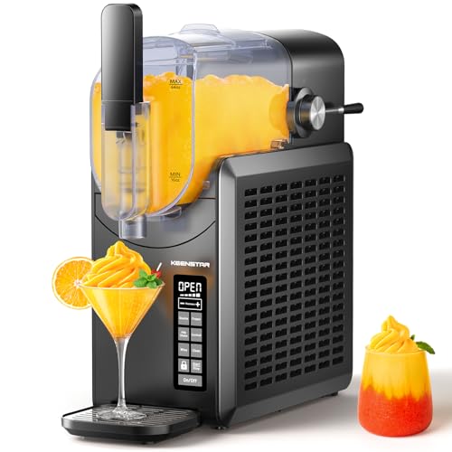Image of KEENSTAR Slushie Machine, Slushy Machine for Home, Professional Frozen Drink Maker with Self-Cleaning, No Ice Needed, 6 Preset Programs for Margaritas, Frappes, Milk Shake & More