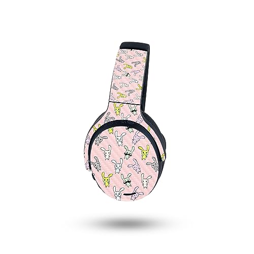 Image of MightySkins Carbon Fiber Skin Compatible with Skullcandy Crusher ANC 2 - Bunny Bunches | Protective, Durable Textured Carbon Fiber Finish | Easy to Apply