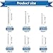 Eoppen Cotter Pin Assortment Kit - 304 Stainless Steel 13 Sizes Cotter Pins & R Clips Cotter Pin Set for Hitch Pin Lock Systems