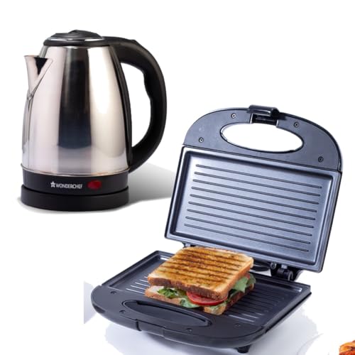 Wonderchef Prato Plus Griller (800 Watts) & Crescent Electric Ket...