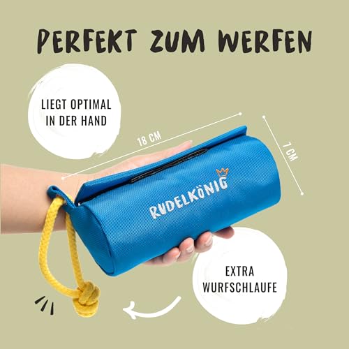 Rudelkönig Futterbeutel für Hunde - Apportierbeutel für Hundetraining - Robuster Futterdummy für Leckerlies - Dummy Hund