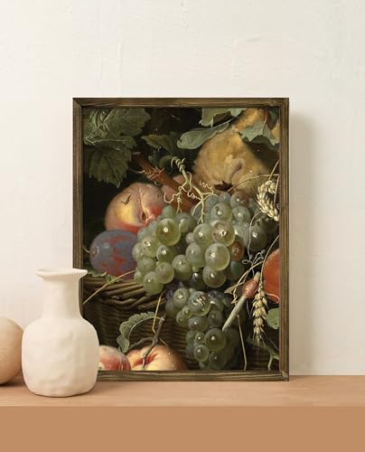 Poster aux fruits vintage sous cadre pour décorer la cuisine