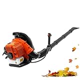 BJTDLLX Soplador de hojas 7000 RPM a gasolina, soplador de mochila de gasolina de 2 tiempos, soplador de jardín de 1.25KW, soplador de hojas para limpieza de césped de jardín, volumen de aire de 720