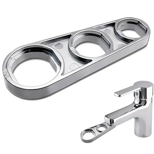 VZU 6 Größen Universal Wasserhahn für Perlator Schlüssel Strahlregler Serviceschlüssel für M16/M18/M20/M22/M24/M28 Luftsprudler Montageschlüssel aus Zinklegierung Ersatz Belüfter Wasserhahn Sieb