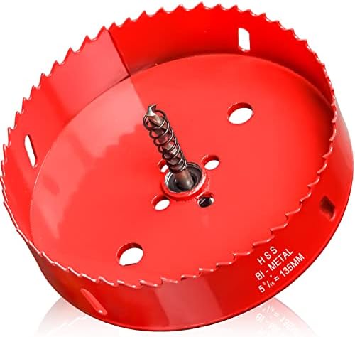100mm Hole Saws Cutter, Bi-Metal Wood Drill Bit for Cutting Plywood, Fiberglass, PVC Board, Plastic and Drywall