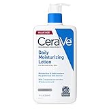 CeraVe Daily Moisturizing Lotion for Dry Skin | Body Lotion & Facial Moisturizer with Hyaluronic Acid and Ceramides | Fragrance Free | 19 Ounce