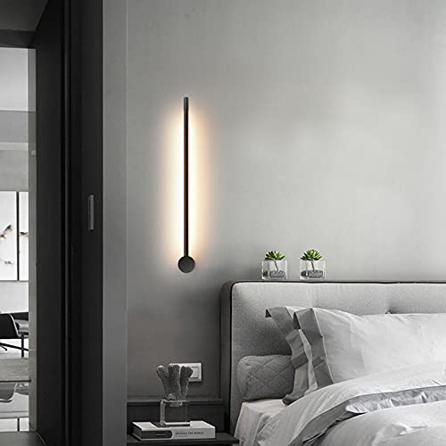 LAI HO Modern Simple Linear Tube LED Wall Lamp, Home Bedroom Living Room Surface-Mounted Sofa Background Wall Sconce Lighting Fixture