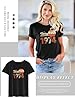 Dresswel Women Vintage 1974 T-Shirt 50th Birthday Gifts for Ladies Crew Neck Short Sleeve Retro Classic 50 Years Old T Shirts #3