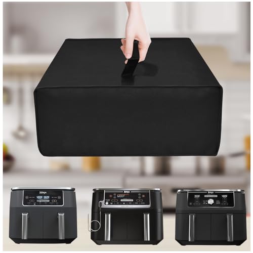 NUENSS-ROR Dust Cover for Ninja Foodi Air Fryer DZ201/DZ550/DZ401 (Black)