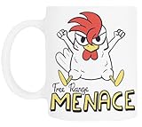 TAMBOOTEE Caja De Corral De Corral Taza De Cerámica Blanca Para Beber Ceramic Mug Drinking Cup