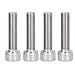 Hex Bolt, 1.25mm Fine Pitch M10 4Pcs Socket Screw Bright Finish -70 Stainless Steel for Construction for DIY Jobs for Automotive Industry(M10*40)