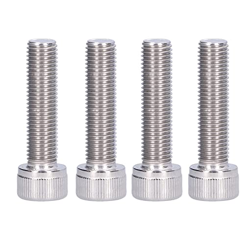 Image of Hex Bolt, 1.25mm Fine Pitch M10 4Pcs Socket Screw Bright Finish -70 Stainless Steel for Construction for DIY Jobs for Automotive Industry(M10*40)