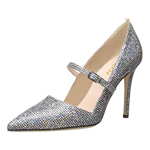 YDN Women's Pointy Toe High Heels Mary Jane Pumps with Buckle Fashion Sitlettos Slip On Dress Party Shoes Size 4-15 US