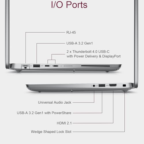 Image of Dell Latitude 5450 Business Laptop (14 inch FHD, Intel 12-Core Ultra 7 155U, 32GB DDR5 RAM, 1TB SSD), Backlit KB, 1080p Webcam, 2x Thunderbolt 4, Ethernet, HDMI, Win 11 Pro, Durable Premium for Work