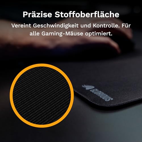 GLORIOUS GMP 2 Stoff Gaming Mauspad (XL) Spritzwasserfest, 460x355mm – Ansicht 3