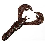 Strike King Rage Craw 4-Inch Fishing Lure, Soft Plastic Grub, Unique Design, Realistic Pincers, Slender Body, 4-Inches, 7-Pack