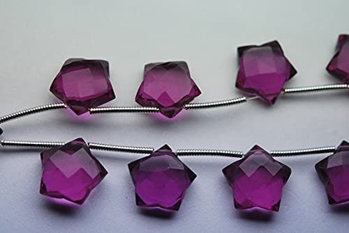Quartz rhodolite perles étoiles sans imperfection pour enfilage réussi