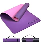 Amazon | Vencede ヨガマット TPE 145×61cm 6mm 厚手 軽量 滑り止め