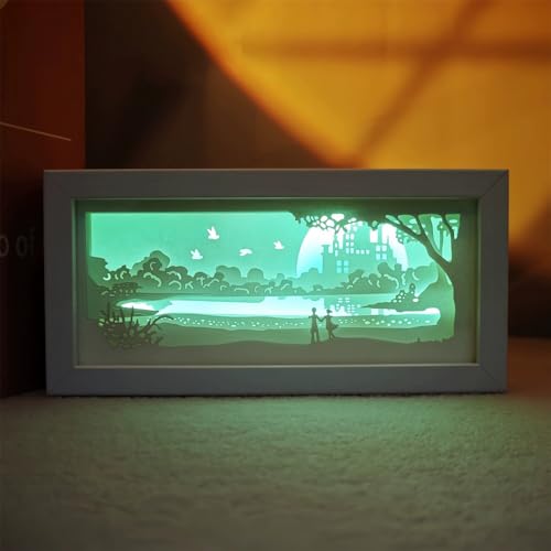 Lámpara de Mesa de Papel 3D con Luz LED RGB Mamarmot miniatura 3
