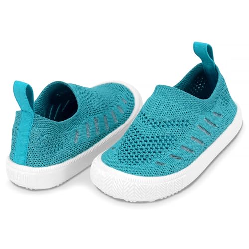 Image of JAN & JUL Slip-on Knit Shoes, Machine Washable and Lightweight Sneakers for Toddler Boys and Girls