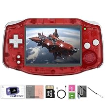 RG34XX Retro Handheld Game Consoles rg34xx Classic Retro Gaming Console 64G Card Preloaded Games 5000+ Portable Gaming Console Linux 64-bit 3500mAh Battery WiFi Bluetooth HD and TV Output red