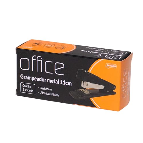 Grampeador de metal 11 cm 25 folhas Jandaia Office