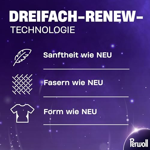 Perwoll Wolle & Feines Waschmittel (27 Waschladungen), Feinwaschmittel reinigt sanft, glättet und erneuert Fasern & verhindert Knötchen, mit Dreifach-Renew-Technologie 2