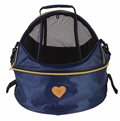Pet Life ® 'Air-Venture' Panoramic Travel Airline Approved Dog Carrier - Airline Pet Carrier Crate with Dual Zippered Enclosures