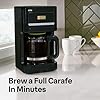 Braun Brew Sense 12 Cup Drip Coffee Maker - Pause & Pour Mid Brew, Programmable Coffee Machine with 24-Hour Timer & Clock, 1-4 Cup Functions, Self Clean, Auto Shutoff, Removable Filter Basket, Black
