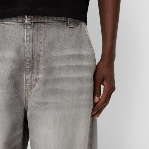 Men's Loose Fit Baggy Jeans Vintage Trousers Casual Streetwear Wide Leg Hip Hop Oversized Denim Pants4