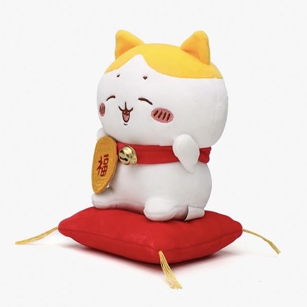 【正規品】ハチワレ　招き猫　正月　マスコット　ぬいぐるみ ちいかわ ハチワレ 招き猫 招福 マスコット 正月 - メルカリ