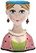 Appletree Design Dilly Dots Lady Vase, Functional and Decorative, 5-3/8-Inch Tall
