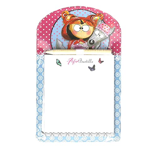 Tabac du Bassigny Bloc notes Magnétique et son Crayon - Fifi Bastille Petit Chaperon Rouge