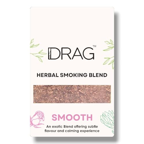 Herbal Smoking Blend - Drag (Blend of Exotic Flowers and Herbs) 10grams (0.35oz) (Smooth)