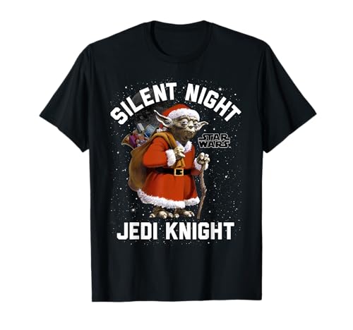 T-shirt Star Wars Yoda Silent Knight fini le pull de Noel inconfortable grace a ce haut leger
